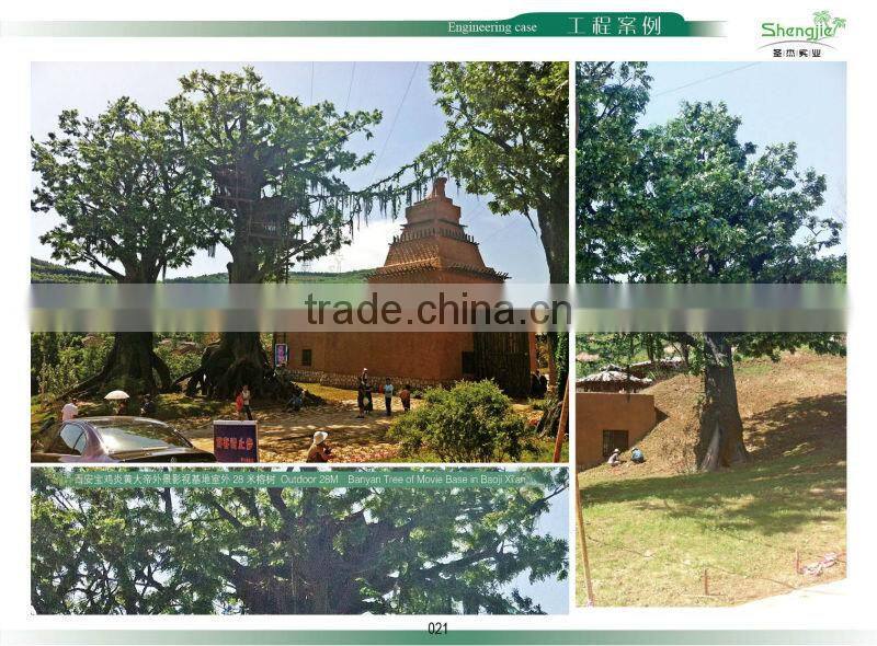 Artificial High Quality Natural Color Bamboo Handmade Lifelike Bamboo Branches and Trunks