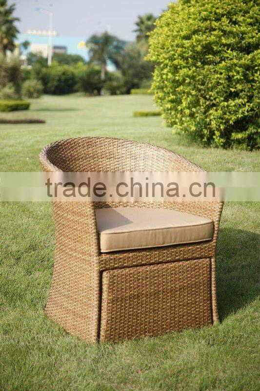 Aluminum frame rattan outdoor wicker leisure chair