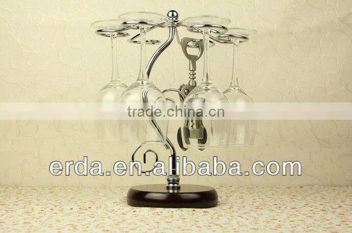 Hanging Wine Glass Stemware Drying Tree Rack