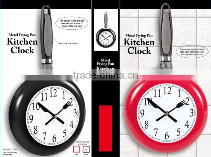 innovate Most Popular Metal Skillet Frying Pan Kitchen Clock wall clock