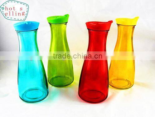 NEW DESIGN wholesale clear glass jar with plastic lid