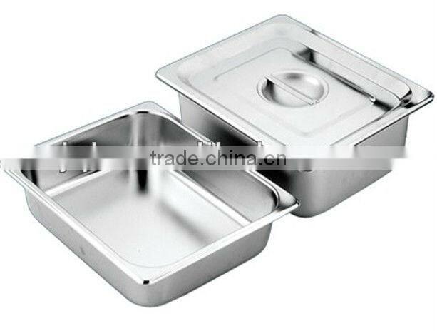 2016 0.8MM thickness electrolysis gastronorm Containers food service pan