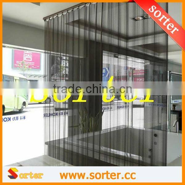 Sorter's screen room divider aluminum woven wire mesh