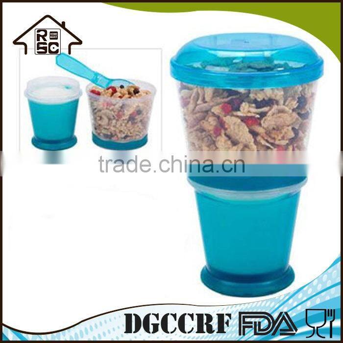 NBRSC New Cereal Cup For Kitchen/School/Outside With Spoon Cereal To Go