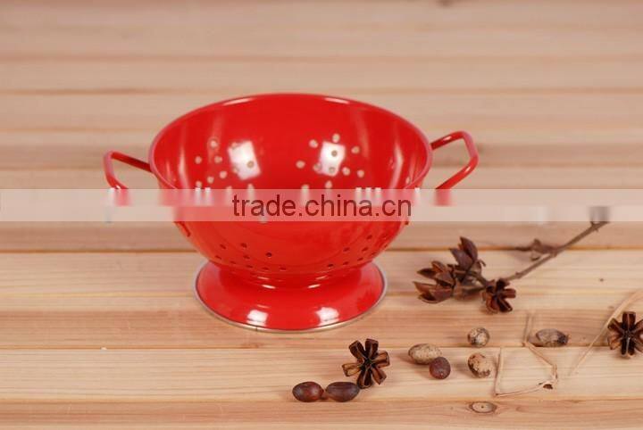 Home kitchen multifunctional metal colander vegetable fruit drain basket