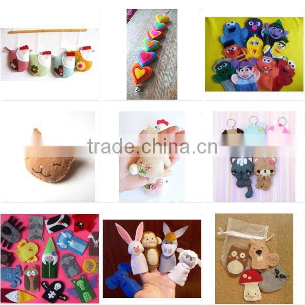 Hot new bestselling product wholesale alibaba handmade felt Gumball Delight Polka animal felt plush keychain made in China