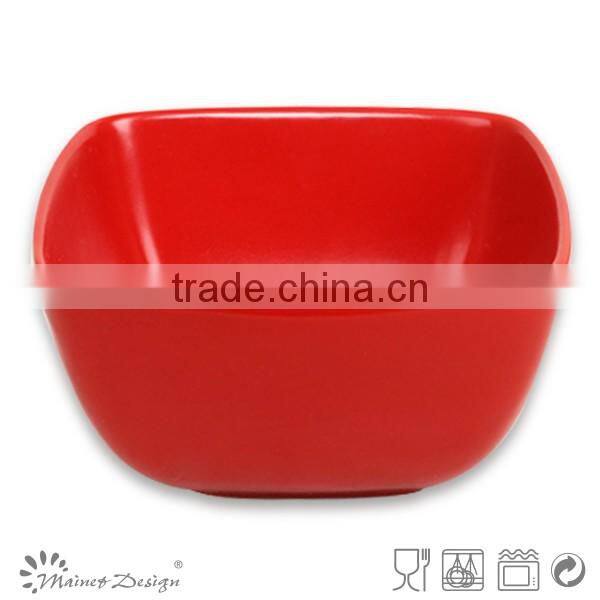 Stoneware bowls solid glaze 5.7inch ceramic square bowls