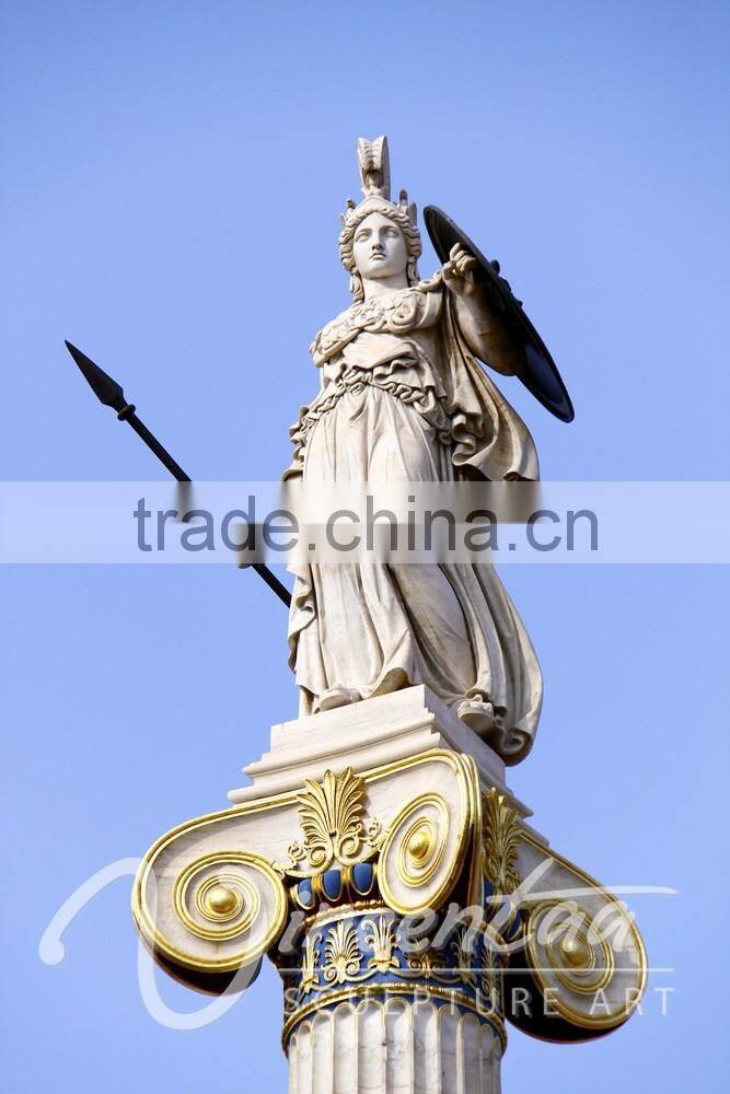 outdoor garden decoration stone carved marble goddess athena statue greek sculpture