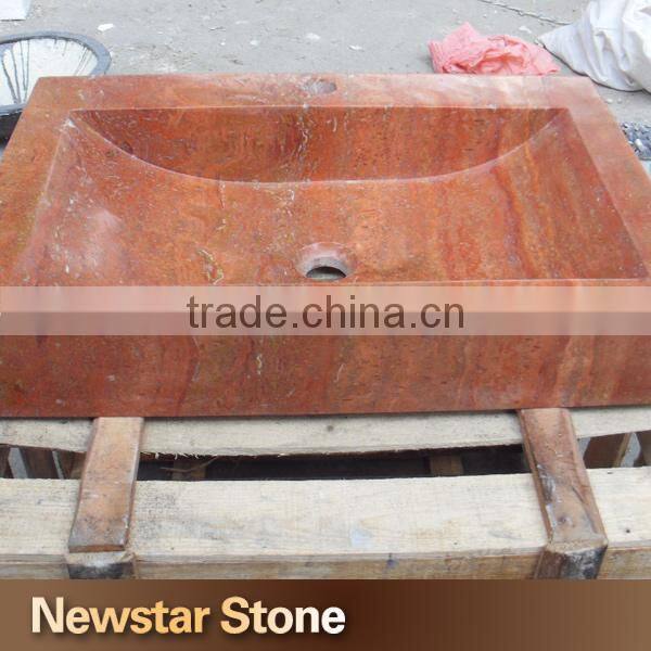 High quality Chinese natural stone travertine sink