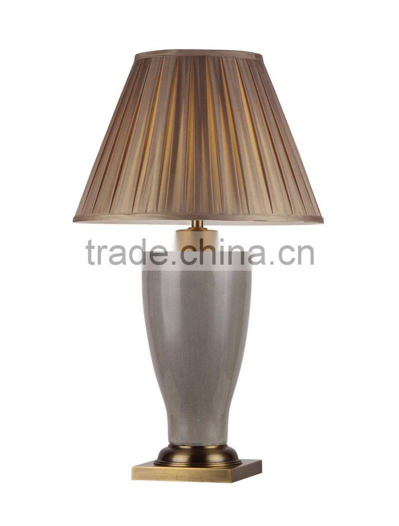 BISINI Antique Gray Ceramic Livingroom Desk Lamp