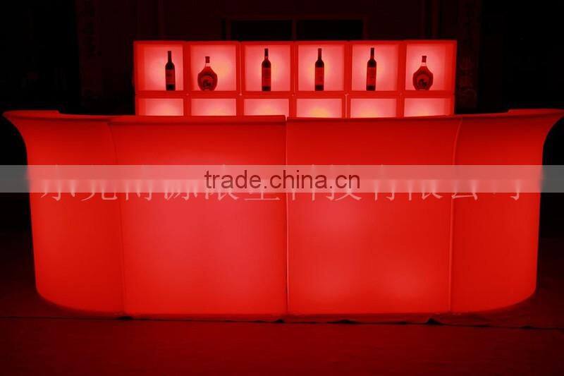 modern led mini bar counter led bar table, led lighted furniture