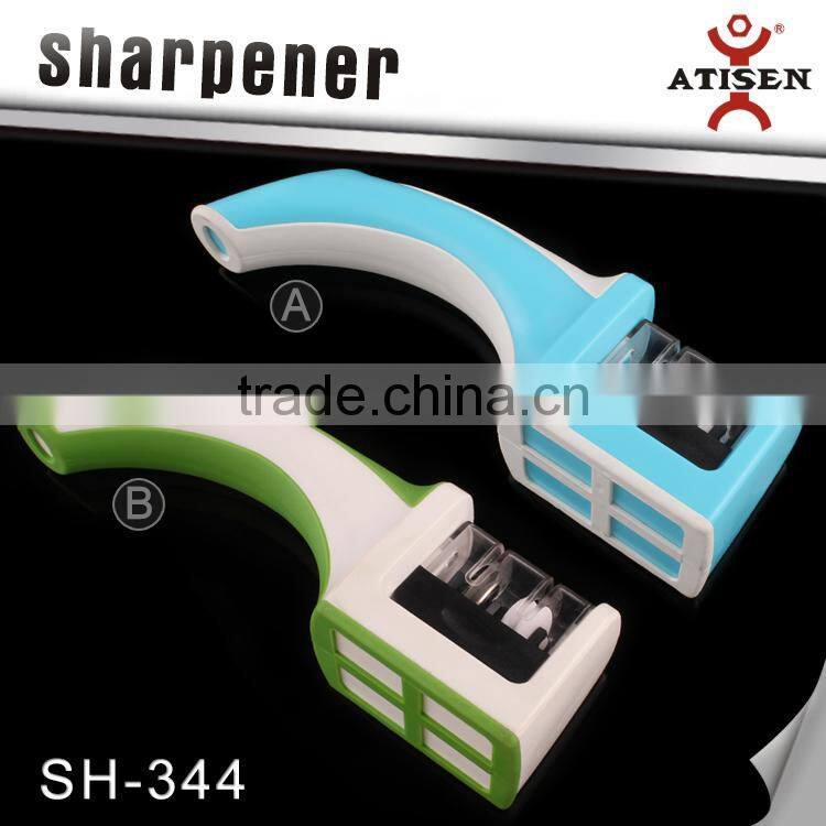 2 Step Pocket Knife Sharpener, Course/Fine, For Straight Edge Knives