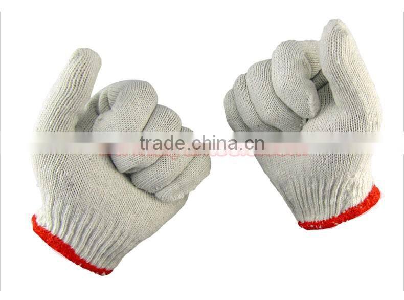 Cotton safety gloves working gloves safety gloves work gloves knitted gloves, industrial gloves, garden gloves