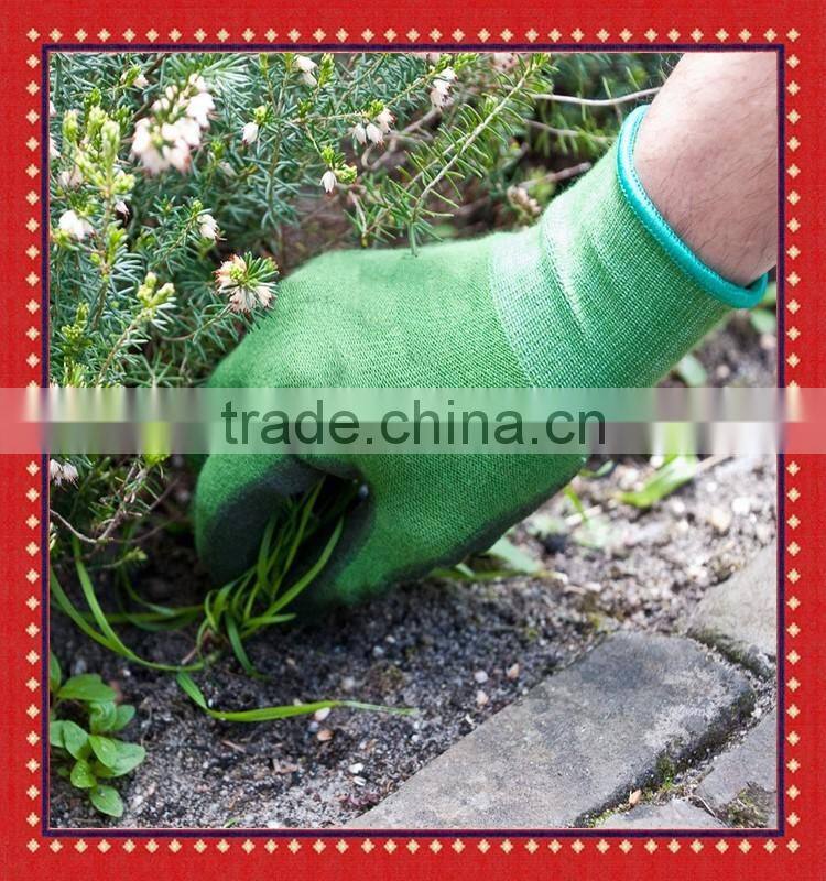 Polyurethane Coated Bamboo Fiber Work and Garden Gloves