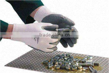 Turkey Grey Smooth Nitrile Palm Coating Industry Gloves