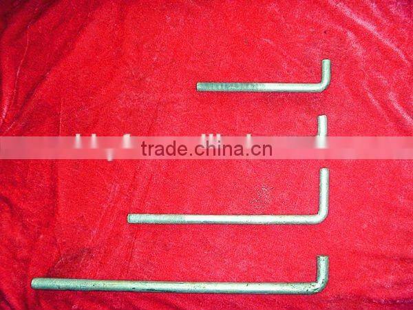 Q235 Carbon steel L type anchor bolt china supplier