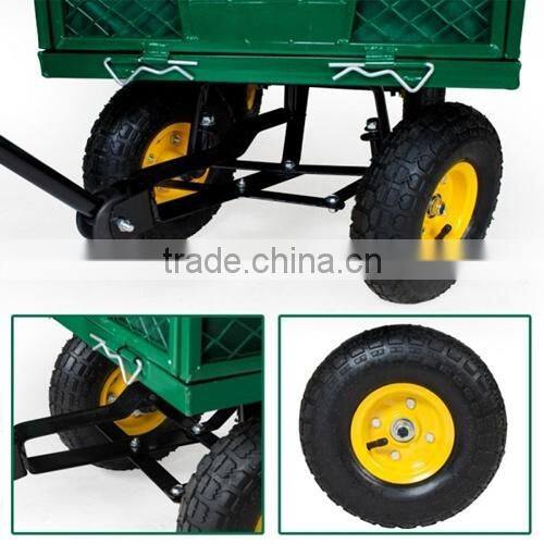 large metal garden cart trolley TC1840A