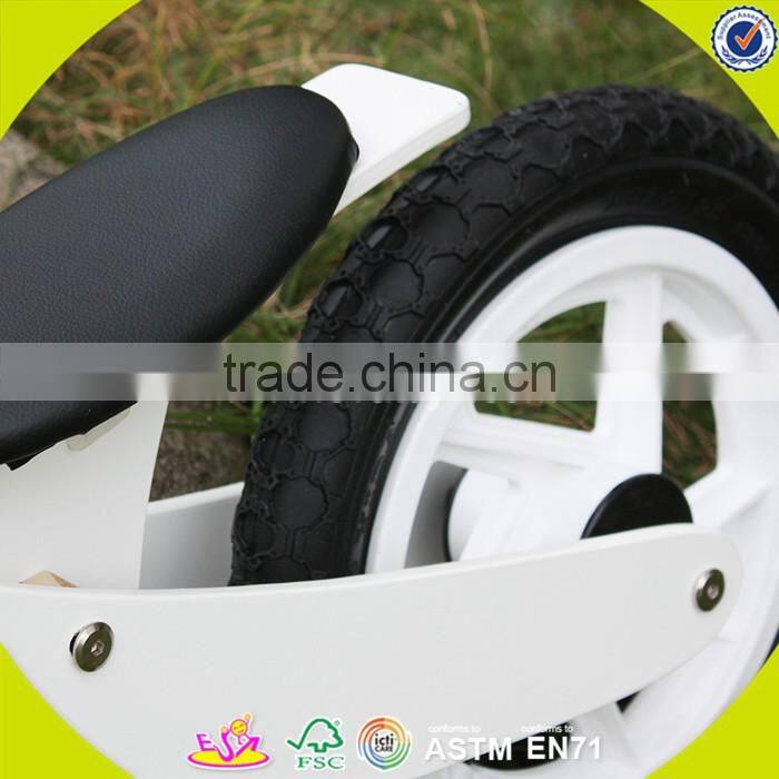 2017 New design wooden white balance bike children wooden white balance bike baby wooden white balance bike W16C154