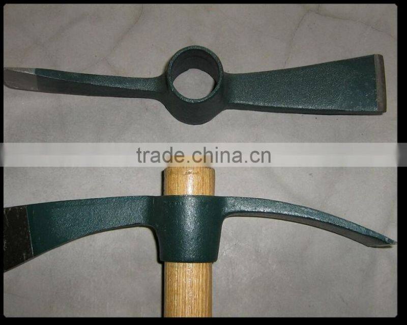 wooden handle pick Axe /steel pick head