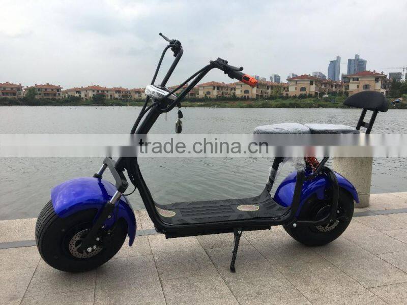 2016 popular Harley style electric scooter with big wheels fashion city scooter citycoco