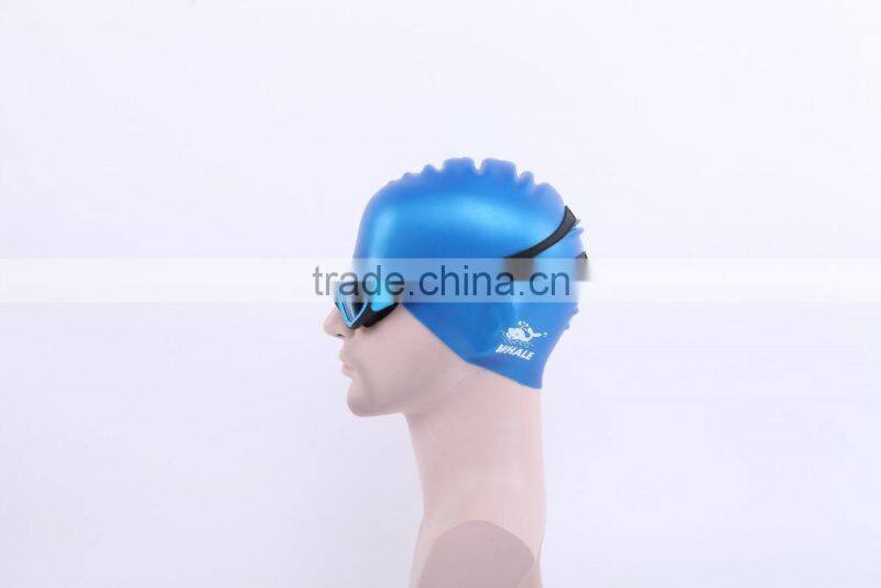 2016 New Panoramic Silicone Adult Swimming Goggles with Silver Mirrored lens (MM-7200)