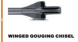 Winged gouging chisel