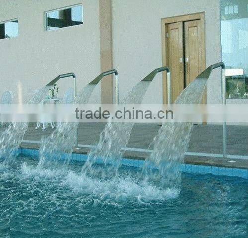 OEM stainless steel 304 spa waterfalls easy install waterfall for swimming pool
