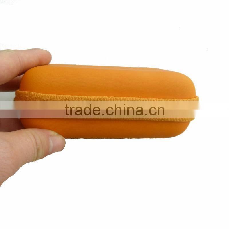 new designs DONGGUAN custom earphone storage case with rubber zipper for sales