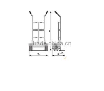 China industrial folding aluminium 90KG hand trolleyHT1105