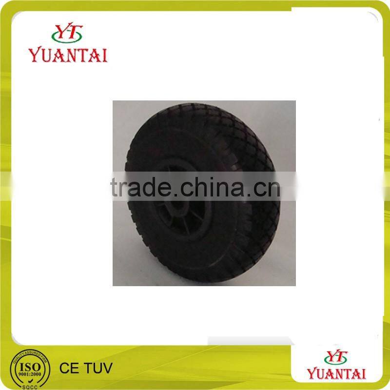high quality various PU flat free tire / type rubber wheel / wheel barrow rubber wheel