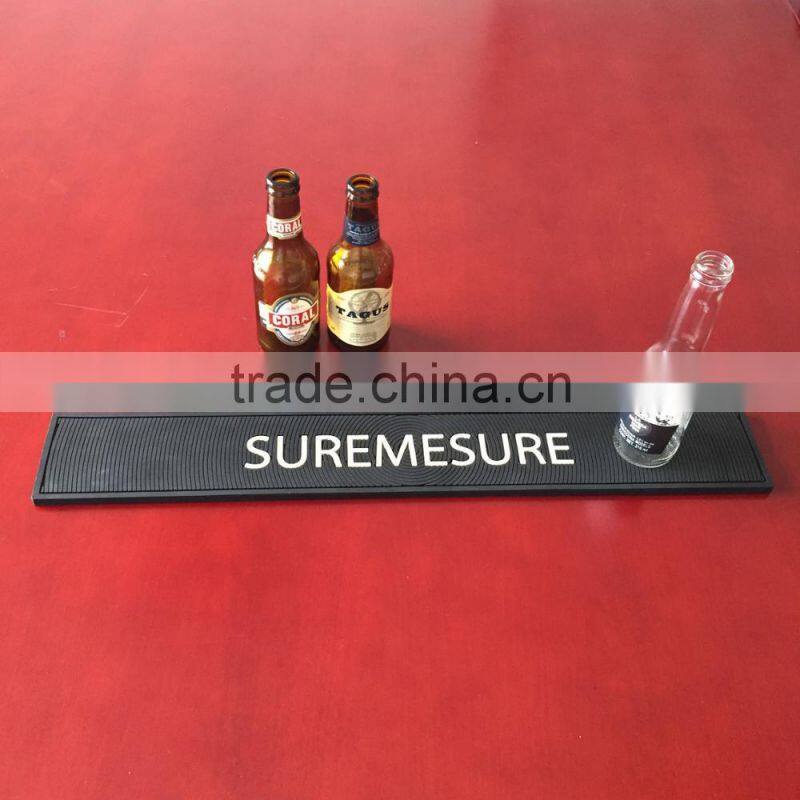 factory price 3D logo printed pvc bar mat