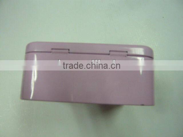 Square Perfume Can with Clear Window and Opening Nob