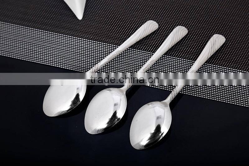 New spoon and fork set with stainless steel tableware set