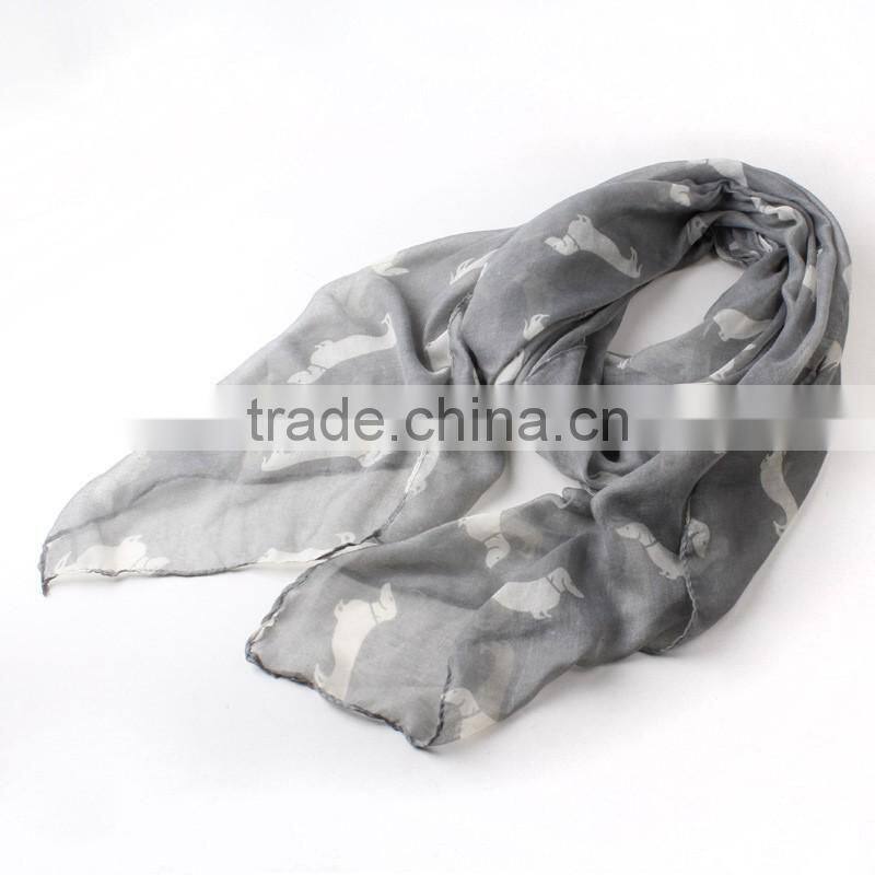 2015 New Fashion 9 Color Animal Print Scarf Cotton Women Scarves