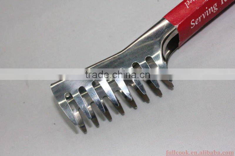 Stainless steel food tong w/different designs