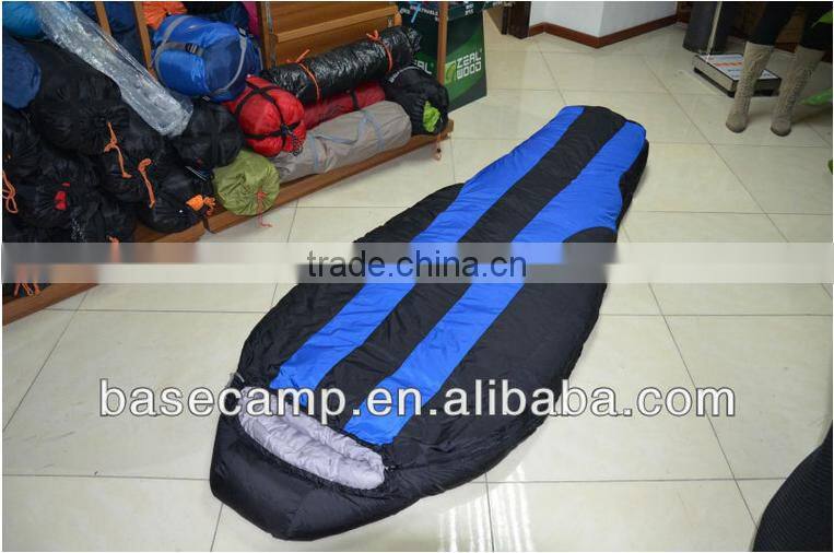 Mummy Adult Outdoor Camping Duck Down Sleeping Bag With Waterpoof Ripstop Fabric