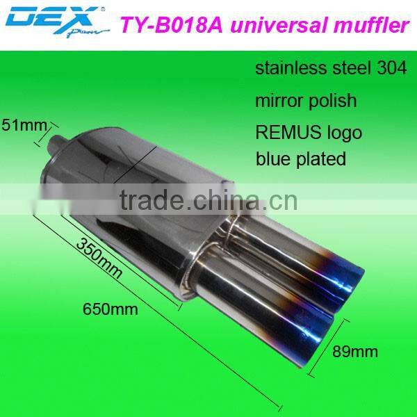 high racing spare part exhaust system universal muffler performance