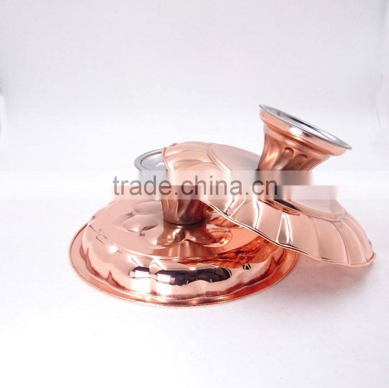 Elegant dry fruit tray /Plate with metal Base for tableware decoration