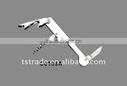 multi function opener keychain bottle opener novelty stainless steel durable fashion stainless steel red wine opener C0106W