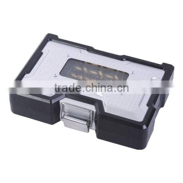 24pcs drill bits for metal in metal case