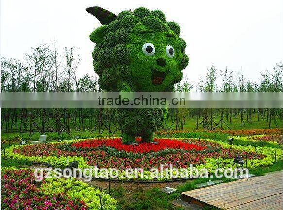 Artificial big carton boxwood topiary for beaming with joy dec