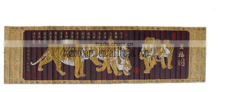 five tiger bamboo paintng