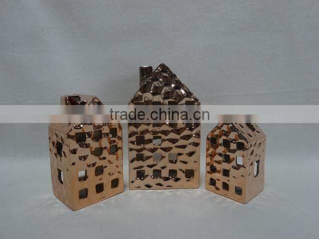 plating porcelain apple shape decorations holiday decorations