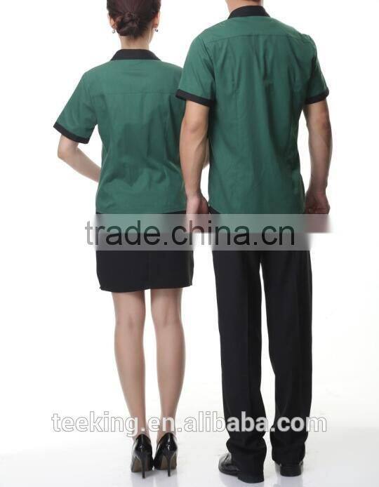 high quality unisex stylish hotel reception uniform design