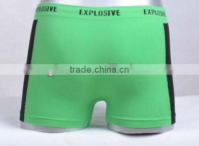 green nylon seamless underwear mens boxers (HB148)