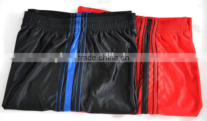 Newest design sport shorts 180G polyester tricot shorts without brushed