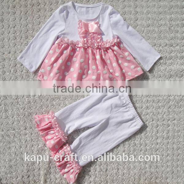 New style long sleeve pants set organic cotton baby clothing