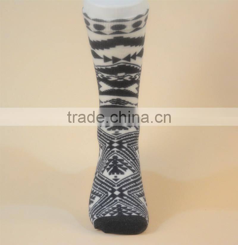 360 seamless screen printed men socks