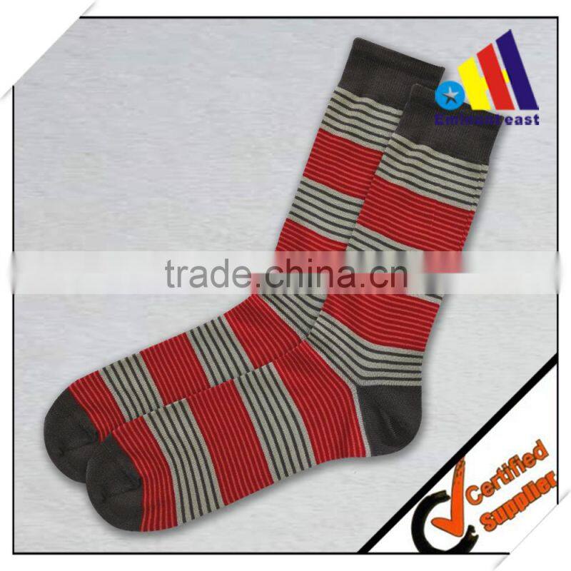 2016 SS customized classice england style mix color thin striped cotton man socks