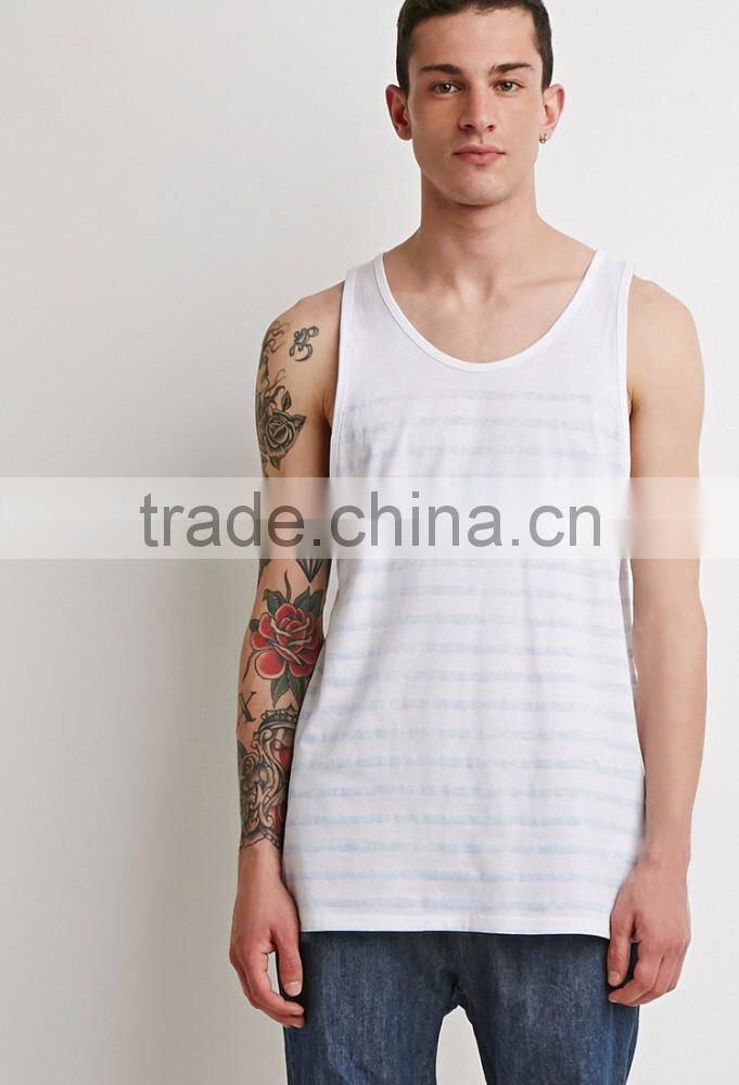 Wholesale printed two-tone tank top